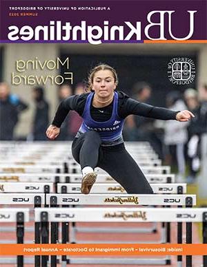 Knightlines summer 2023 cover featuring track and field